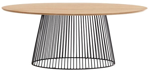Mangový oválný jídelní stůl Kave Home Leska 200 x 110 cm