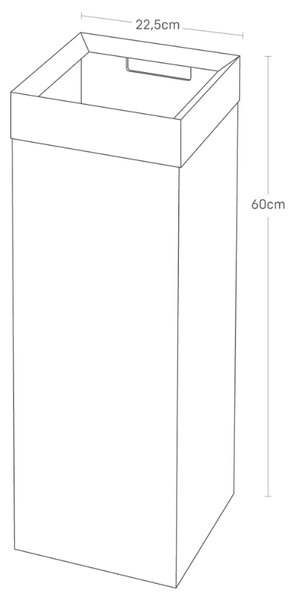 Bílý kovový odpadkový koš Yamazaki Tall 27 l