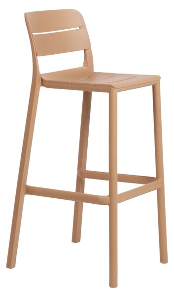 Nardi Světle hnědá plastová barová židle Cassia 76 cm