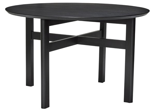 Černý dřevěný jídelní stůl Hübsch Fjord 120 cm
