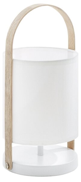 OnaDnes -20% Bílá bavlněná stolní lampa Kave Home Zayma