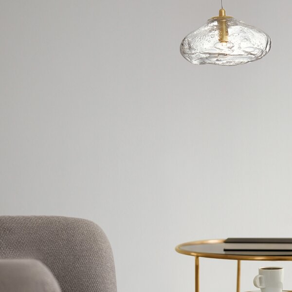 Skleněné závěsné světlo Nova Luce King 20 cm