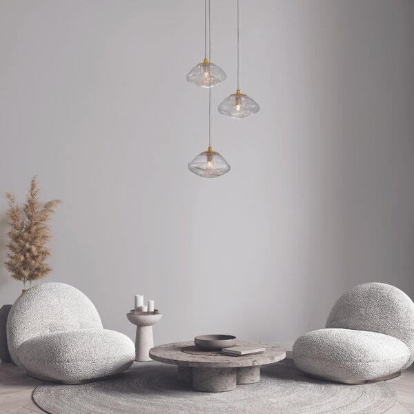 Skleněné závěsné světlo Nova Luce King 25 cm