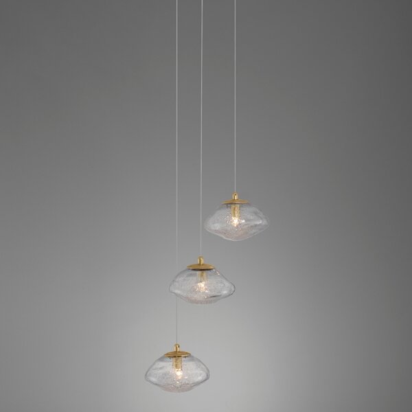 Skleněné závěsné světlo Nova Luce King 25 cm