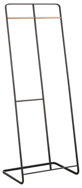 Černý kovový stojací věšák Yamazaki Tower 163 cm