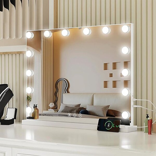 Rea Rea, Zrcadlo LED HOLLYWOOD White, HOM-12010
