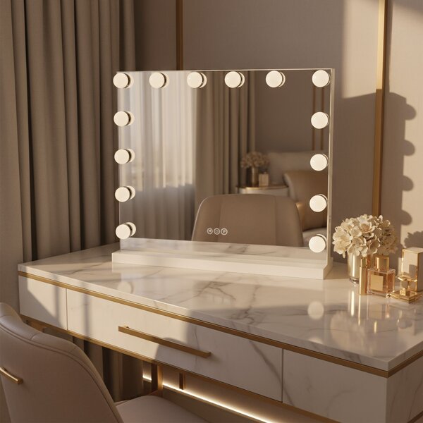 Rea Rea, Zrcadlo LED HOLLYWOOD White, HOM-12010
