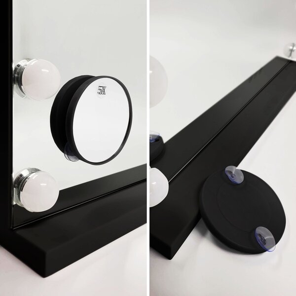 Rea Rea, Zrcadlo LED HOLLYWOOD Black, HOM-12011
