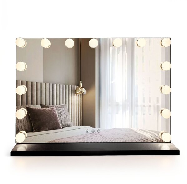 Rea Rea, Zrcadlo LED HOLLYWOOD Black, HOM-12011