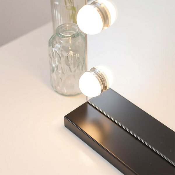 Rea Rea, Zrcadlo LED HOLLYWOOD Black, HOM-12011