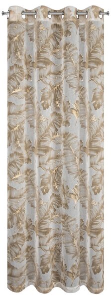ZÁVĚS NA KROUŽCÍCH LAYLA 140X250 CM LISTY BX