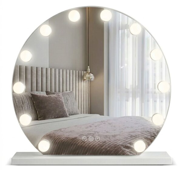 Rea Rea, Zrcadlo LED HOLLYWOOD White 50 cm, HOM-12016