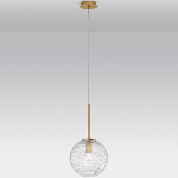 Skleněné závěsné světlo Nova Luce Coen 25 cm