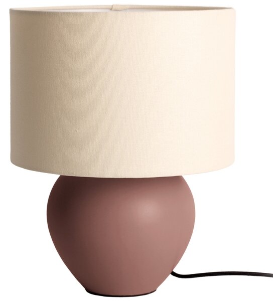 Present time Červenohnědá keramická stolní lampa Taper