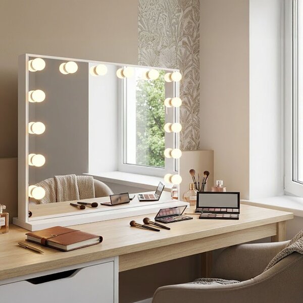 Rea Rea, Zrcadlo LED HOLLYWOOD White 80x60, HOM-12013