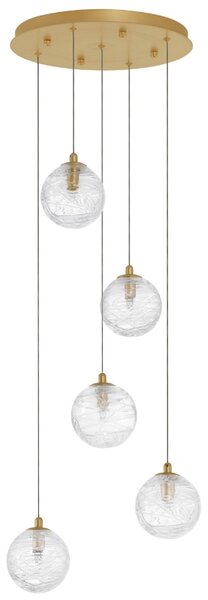 Skleněné závěsné světlo Nova Luce Coen 35 cm
