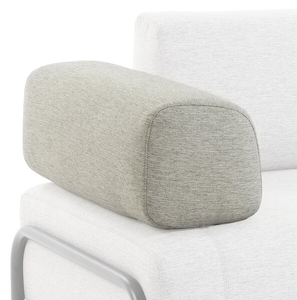 Béžovošedý polštář Kave Home Compo
