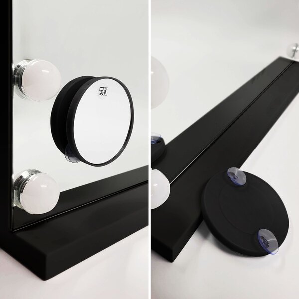 Rea Rea, Zrcadlo LED HOLLYWOOD Black 80x60, HOM-12014