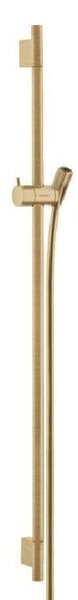 Hansgrohe Unica'S - Sprchová tyč 900 mm se sprchovou hadicí, kartáčovaný bronz 28631140