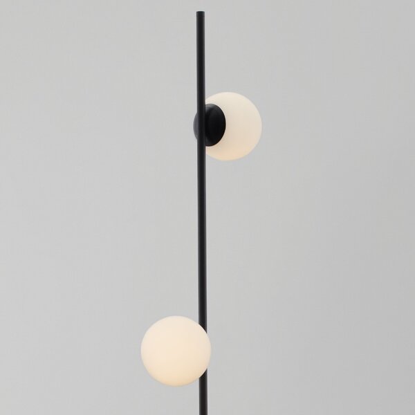 Opálově bílá skleněná stojací LED lampa Nova Luce Nuvole 169,5 cm