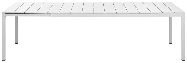 Nardi Bílý hliníkový rozkládací zahradní stůl Rio 210/280 x 100 cm