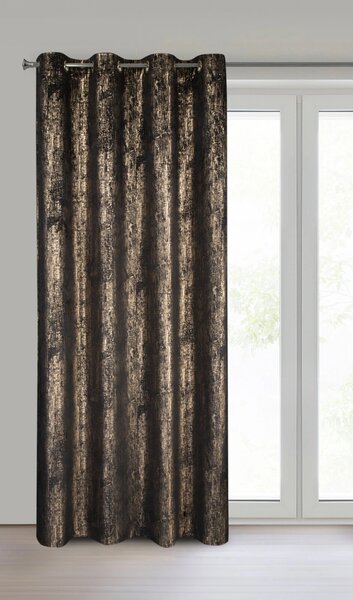 ZATEMŇOVACÍ ZÁVĚS NA KROUŽCÍCH DARA 140X250 CM VZOROVANÁ