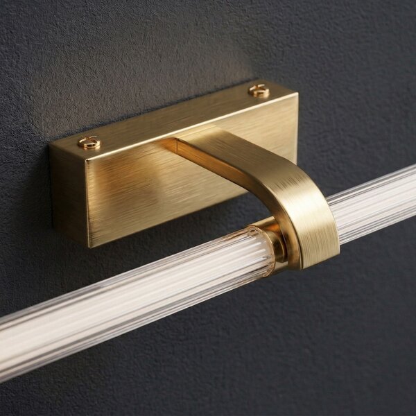 Toolight Toolight, LED nástěnné svítidlo 40cm, 9W, 4000K, 1000lm, APP1885-1W, zlatá matná, OSW-66040