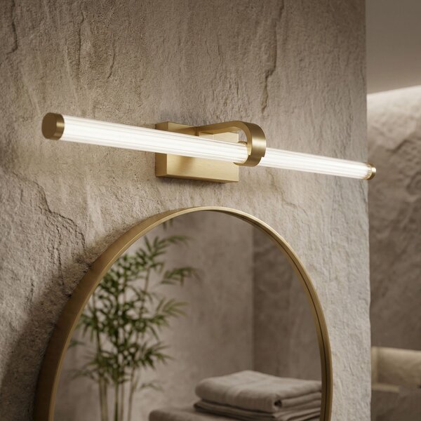 Toolight Toolight, LED nástěnné svítidlo 60cm, 13W, 4000K, 1000lm, APP1884-1W, zlatá lesklá, OSW-66039