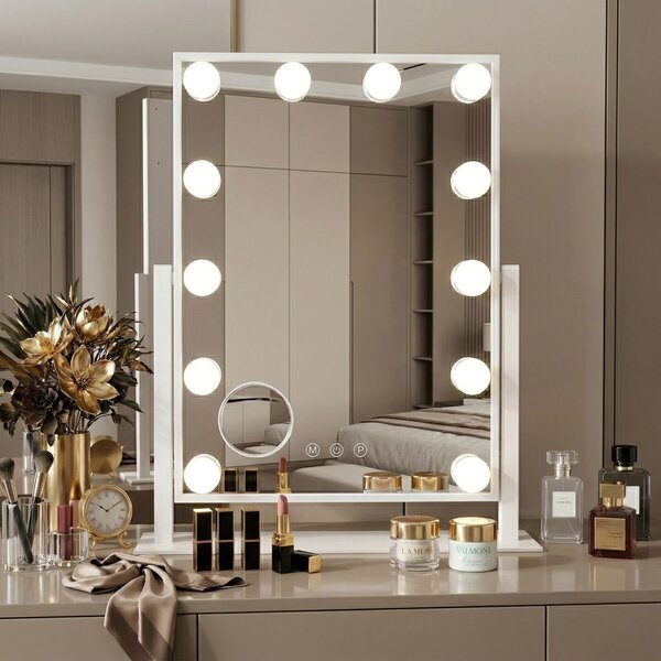 Rea Rea, Zrcadlo LED HOLLYWOOD White 30x40, HOM-12023