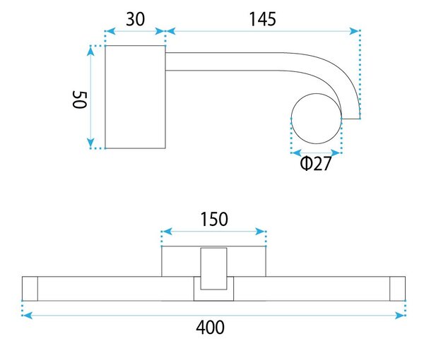 Toolight Rea, Koupelnové nástěnné LED svítidlo APP1881-1W 40cm CHROME, OSW-66036