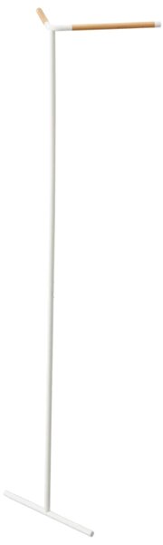Bílý kovový stojací věšák Yamazaki Tower 160 cm