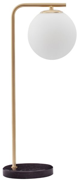 Opálově bílá skleněná stolní lampa Nova Luce Alvarez