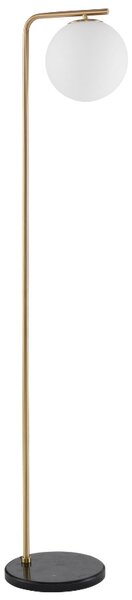 Opálově bílá skleněná stojací lampa Nova Luce Alvarez 140 cm