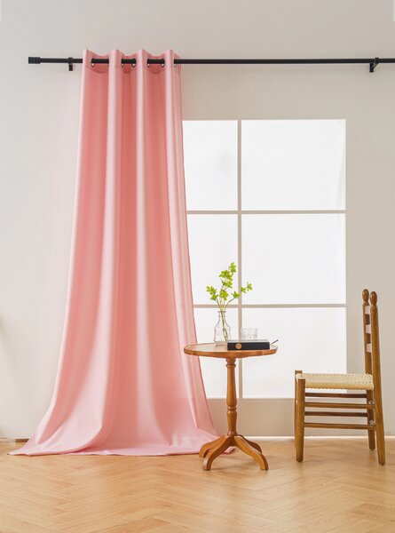 Závěs OXFORD LIGHT 140x250 cm, růžový Zavěšení: Řasící páska