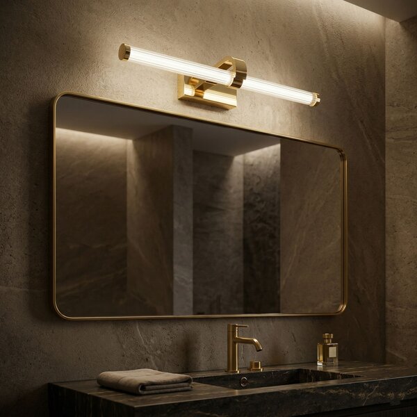 Toolight Toolight, LED nástěnné svítidlo 60cm, 13W, 4000K, 1000lm, APP1884-1W, zlatá lesklá, OSW-66039