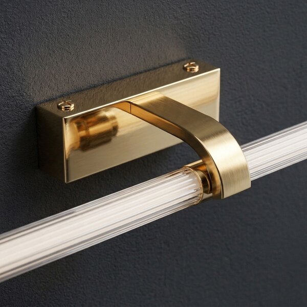 Toolight Toolight, LED nástěnné svítidlo 40cm, 9W, 4000K, 1000lm, APP1883-1W, zlatá lesklá, OSW-66038