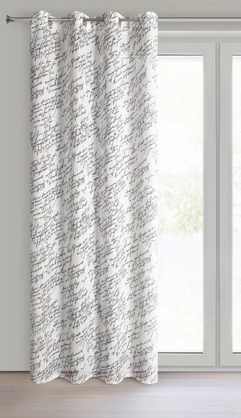 ZÁVĚS NA KROUŽCÍCH EDITH 140X250 CM VZOROVANÁ