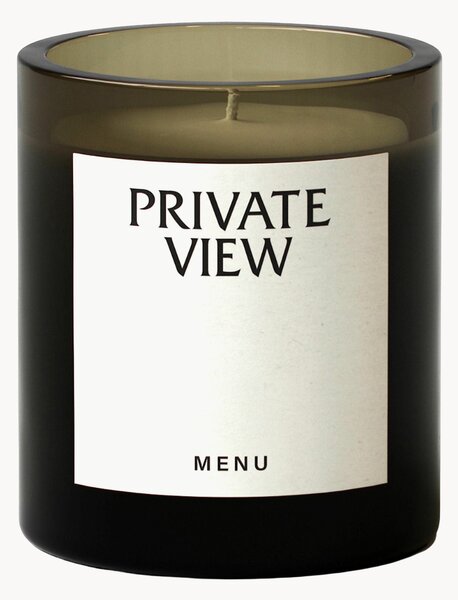 Vonná svíčka Olfacte Private View (mandarinková kůra, vetiver a kůže)