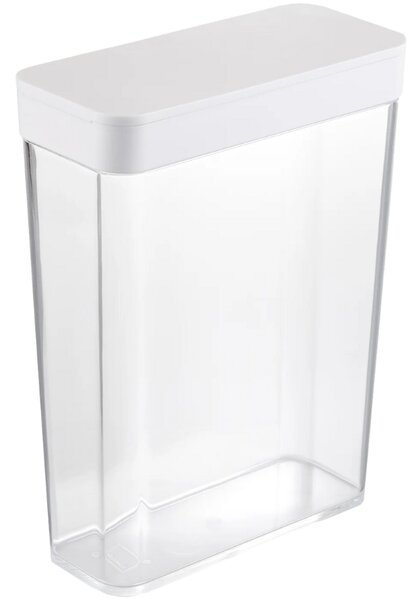 Bílá plastová dóza Yamazaki Tower 2,3 l
