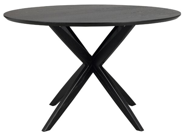 Černý dubový jídelní stůl ROWICO CALVERTON 120 cm