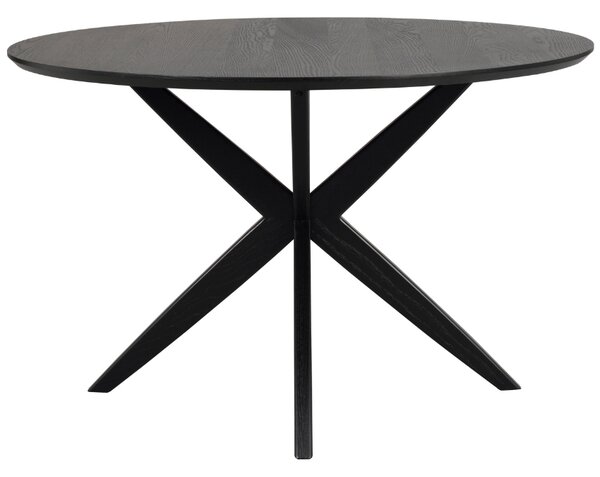 Černý dubový jídelní stůl ROWICO CALVERTON 120 cm