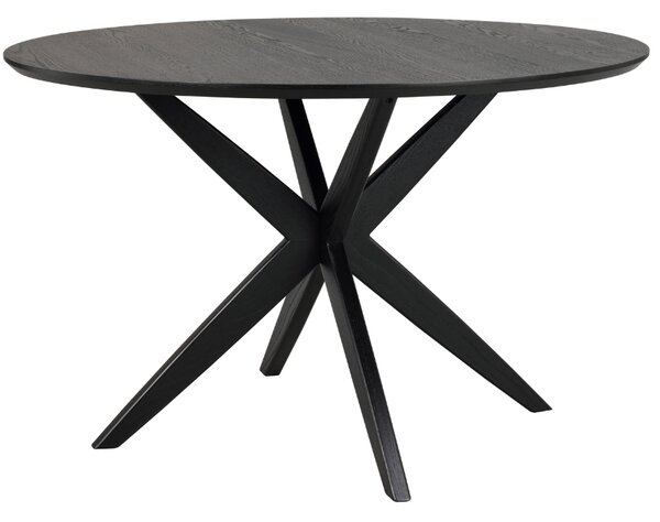 Černý dubový jídelní stůl ROWICO CALVERTON 120 cm