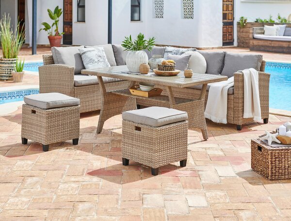 ZAHRADNÍ JÍDELNÍ SET, plast, textil Ambia Garden