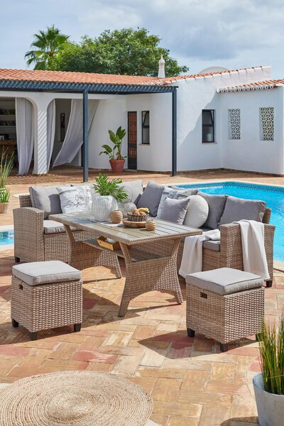 ZAHRADNÍ JÍDELNÍ SET, plast, textil Ambia Garden