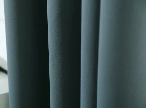 Modrozelený závěs OXFORD 140x250 cm Zavěšení: Řasící páska