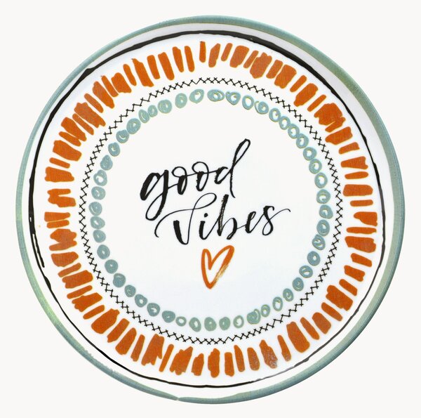 Sada kulatých talířů na pizzu Cinzia Good Vibes, 6 dílů