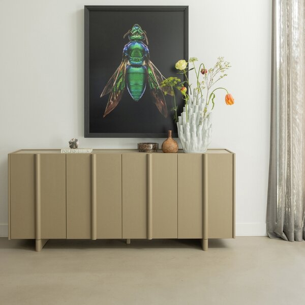 -25 % Dny MOMENTI– WOOOD Světle hnědá dřevěná komoda Basu 200 x 85 cm