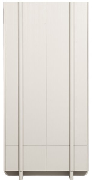 WOOOD Světle šedá dřevěná skříň Basu 210 x 101 cm