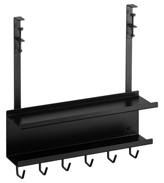 Černý kovový organizér na kabely Yamazaki Smart 43 x 11,5 cm