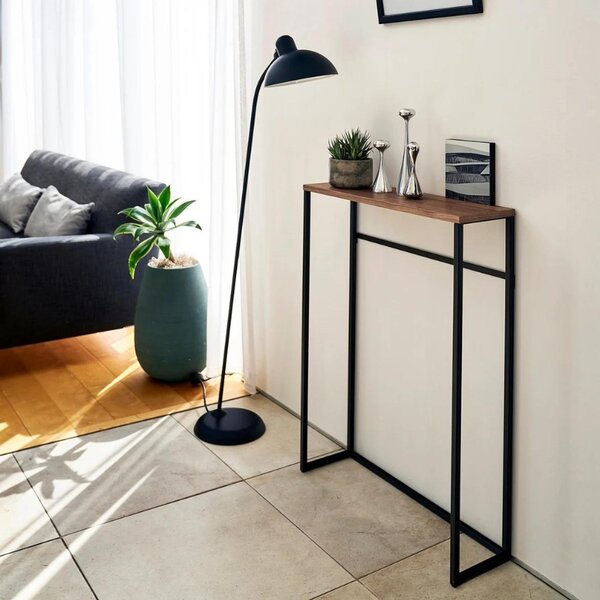 Hnědý dřevěný toaletní stolek Yamazaki Tower 60 x 18,5 cm